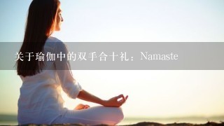 关于瑜伽中的双手合十礼：Namaste