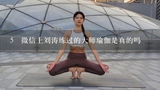 5 微信上刘涛练过的大师瑜伽是真的吗